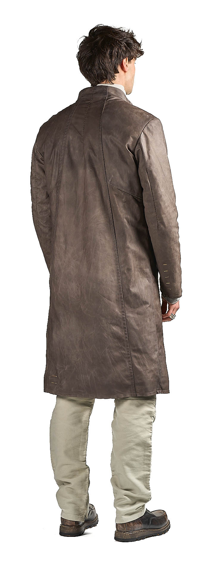 DANIELE BASTA LEATHER AND SILVER JACKET 